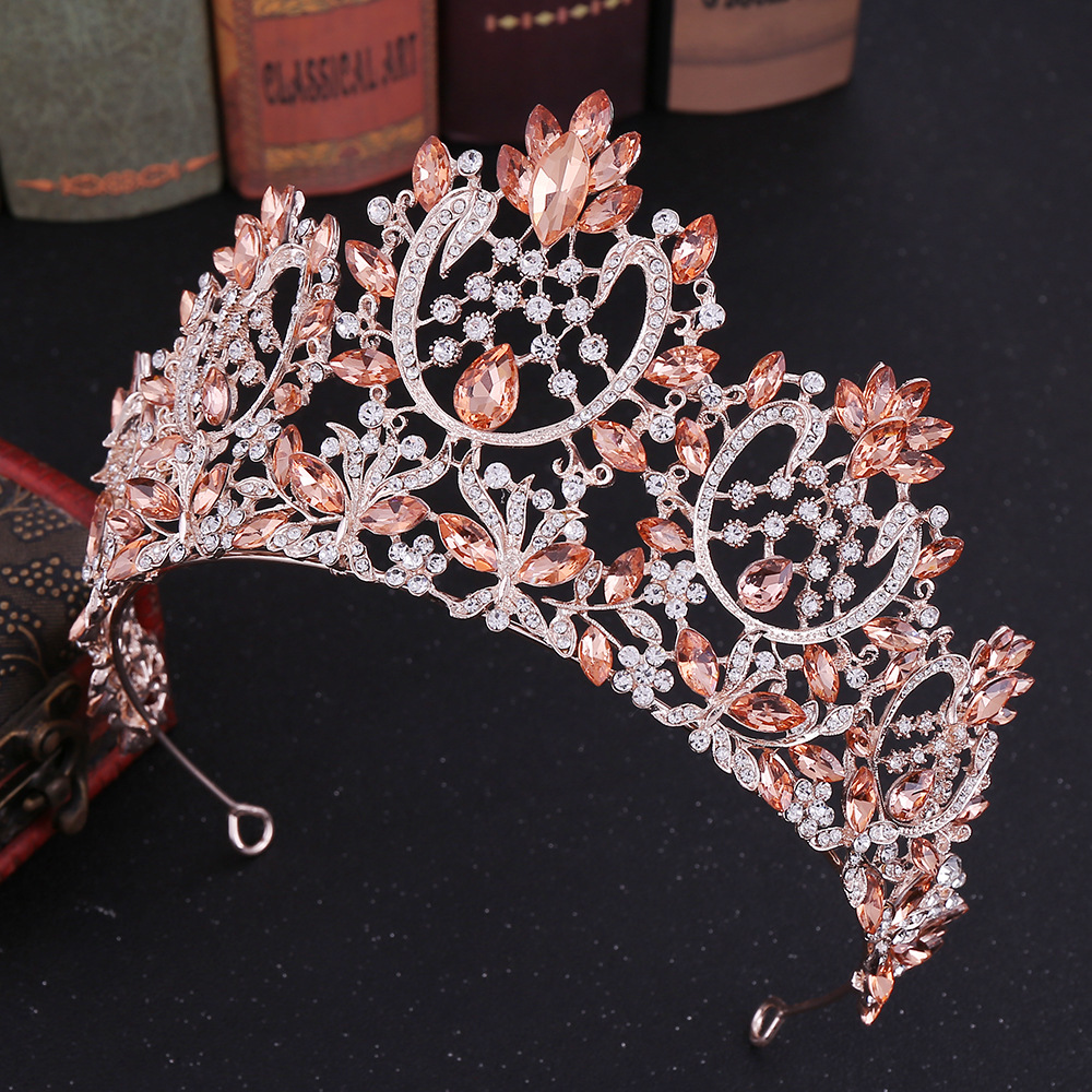 Luxurious European Style Vintage Baroque Bridal Tiara Beauty Queen Crown Accessories