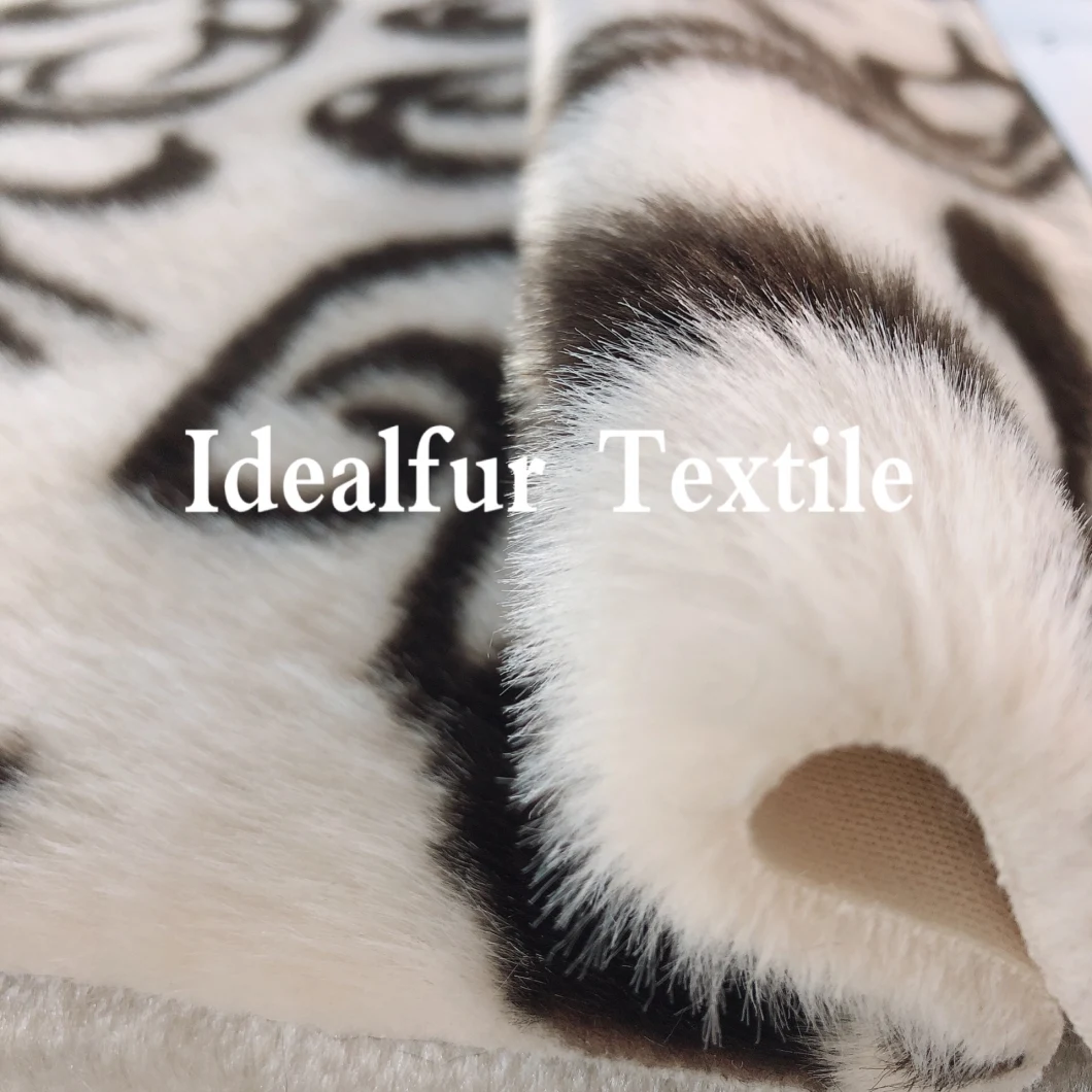 Jacquard Soft Smooth Rabbit Imitation Fur