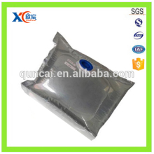 Edible aseptic bag with valve in box liquid pouch for water