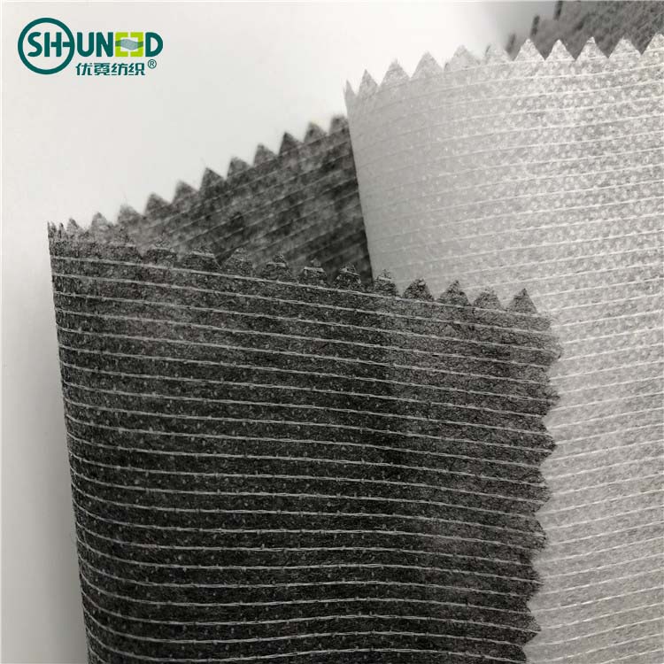 Polyester and Nylon Nonwoven fusible interlining fabric non woven interlining backing for cloth good quality interlining