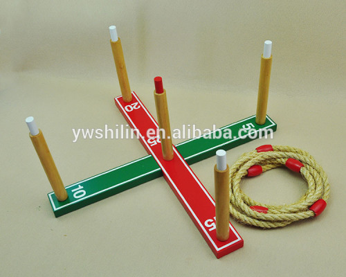 hot sales 100% handmade WOODEN QUOITS toys