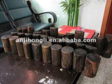 Carbonized Colored Wood Edging for Garden Decoration