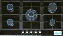 Beko Cooker Black Glass Hob