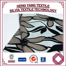 Various Flocked pattern Faux Flax Fabric for Sofa