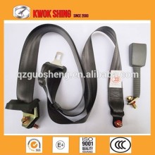 Manufacture 3 points bus lap belt beige color and static 3 point seat belt for sale