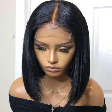 Dorpshipping Straight Bob Wig short bob 100% Human Wigs wig human hair wavy 13x4  lace frontal BOB