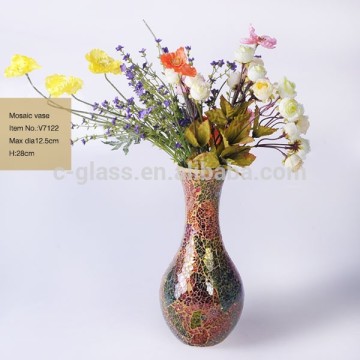 glass mirror mosaic vase