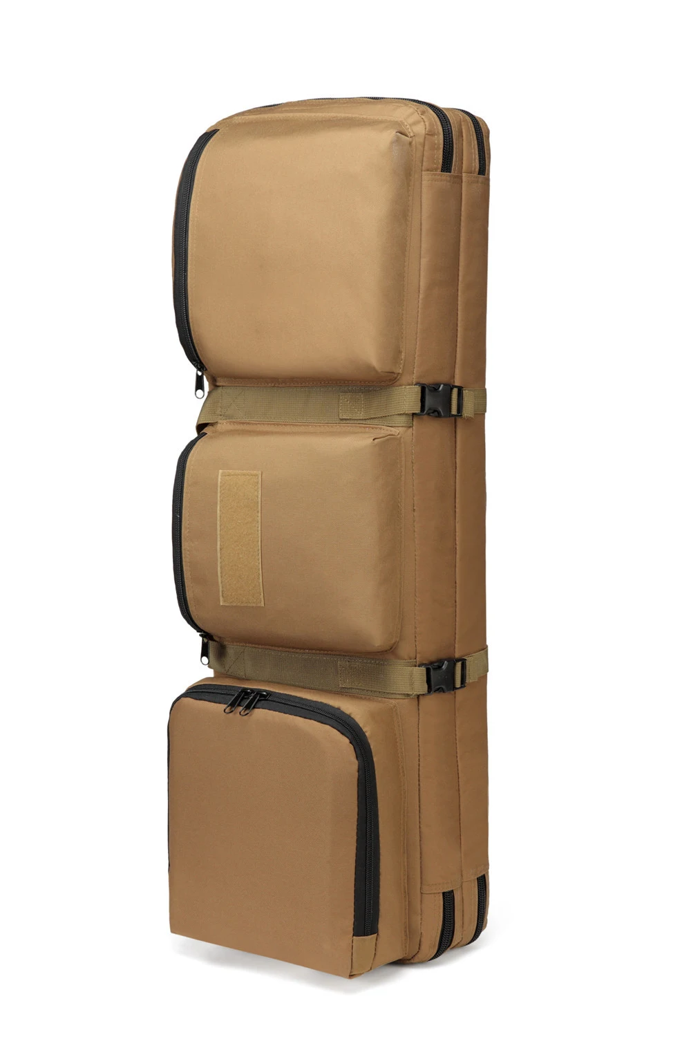 Outdoor Hunting CS Gun Backpack Tactical Style Bag Double Shoulder Gun Bag Military Style Fan Crossbody Double-Layer Shoulder Bag