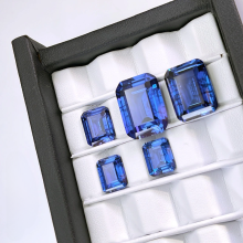 Lab Cornflower Sapphire Cut Gemstones For Jewelry Making