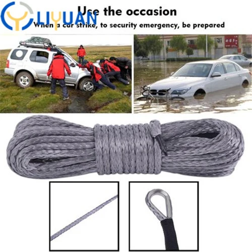 Heavy Duty Vehicle Towing Synthetic UHMWPE Winch Rope