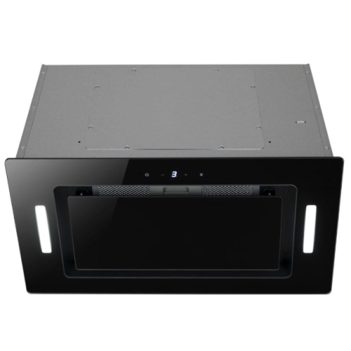 90cm Black Glass Canopy Cooker Hood