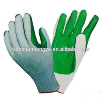 10G cotton hand glove liner latex Laminated Gloves