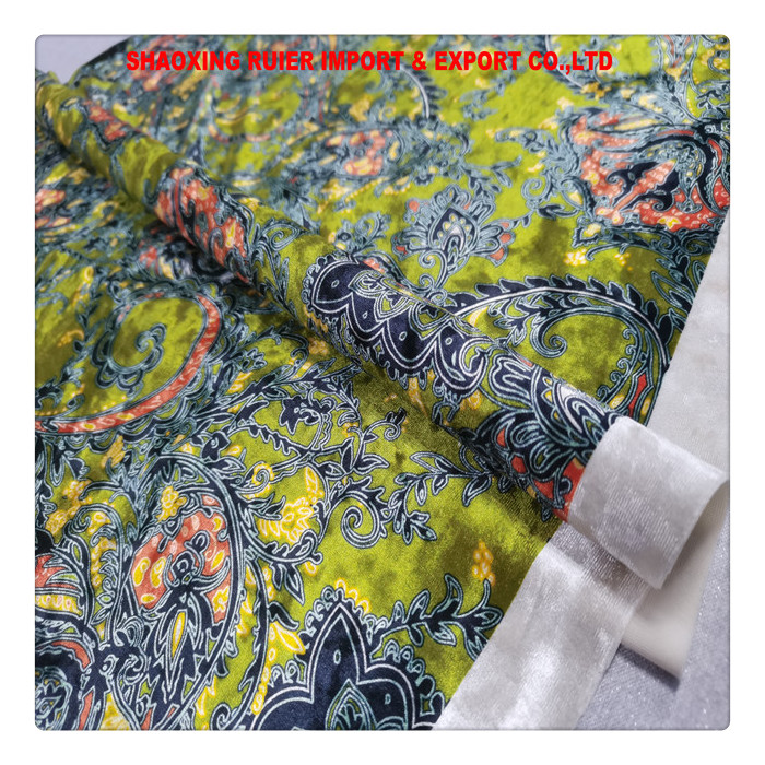 Digital Print Velvet Fabric