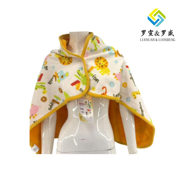 Yellow Zoo Felt Blanket Cozy Comfort
