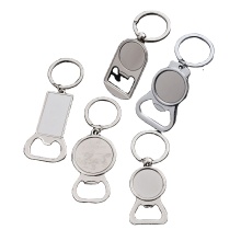 Custom Sublimation Keyring Bottle Opener Metal Keychains