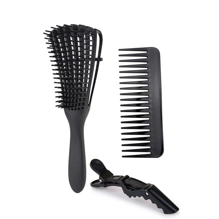 Non-Slip Plastic Black Stlying Clip Alligator Hair Clip Hair Claw for Thick and Thin Hair