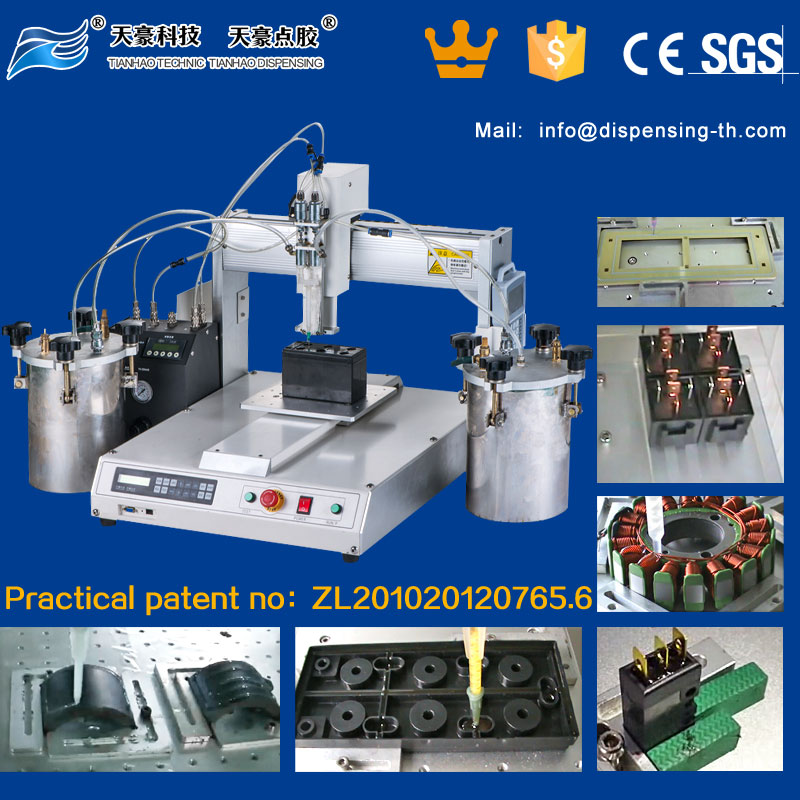 Automatic epoxy resin dispensing equipment with cleaning TH-2004D-2004AB2