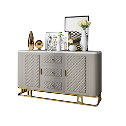 Hot sale factory direct sideboard gold buffet modern luxury console table for dining room furniture ready to ship