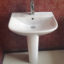 Ceramic Pedestal Basin Pedestal Bathroom Sinks Porcelain Pedestal Wash Basin Wholesale