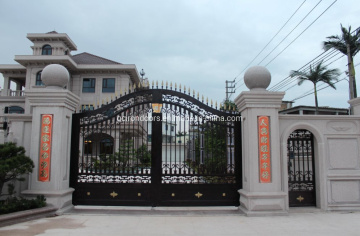 Galvanized Wrought Iron Gate Forged Exterior Gate
