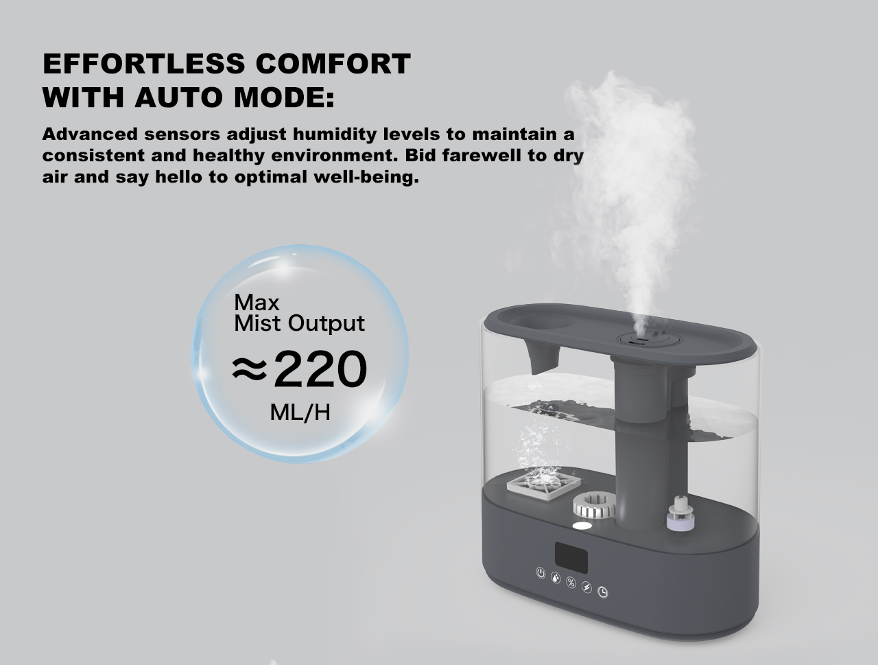 HTJ-2258C humidifier mist output HTJ-2258C humidifier mist output