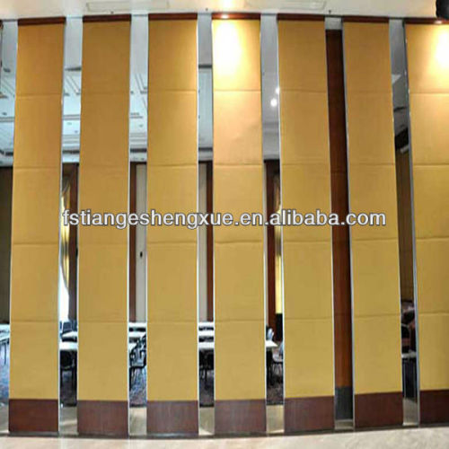 Sliding wall panel partition door
