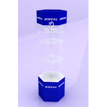 Aangepaste acrylroterend display Showcase Stand met LED