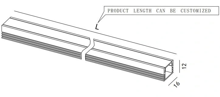 LED Cabinet Showcase Strip Profile Lighting Bar