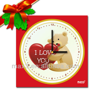 Christmas gift small bear table clocks