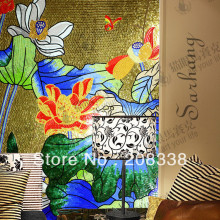 Decorative Hand Made Glass Mosaic Tile Modern Art Wall