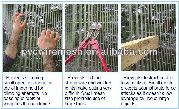 Cheap!!! Anti Climb Welded Wire Mesh 358 High Security Fence (ISO9001)