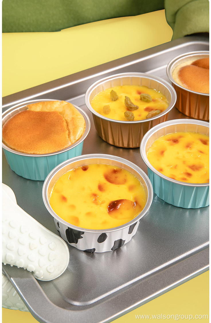 Colorful disposable cake tin aluminum foil cake cup