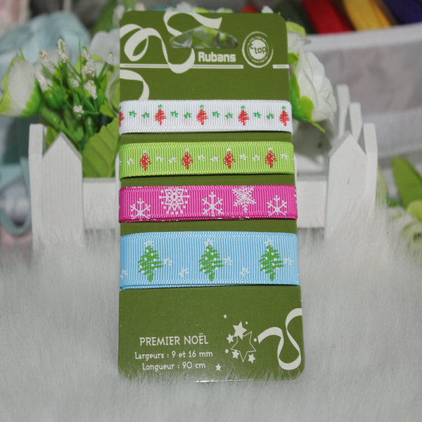 Retail Packing Christmas Grosgrain Ribbon