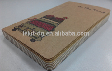 custom kraft notebook, recycle brown kraft paper notebook