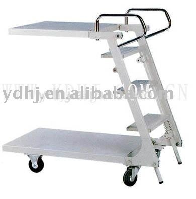 Warehouse ladder cart