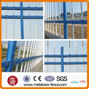 PVC Coated Spear Top Zinc Steel Tubular Fence in Garden