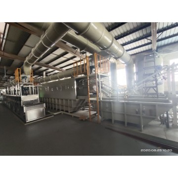 Aluminium anodiserende productielijn voor keukengerei
