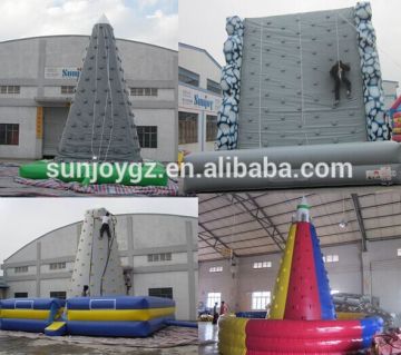 adult climbing games inflatable floating climbing wall
