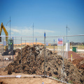 Cerca temporária forte para canteiro de obras