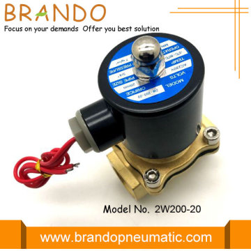 Válvula de controle de fluido solenoide 2W200-20