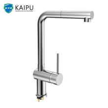 Brass kitchen faucet with pull out spray