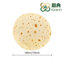 Warm Flannel Round Blanket for Home Comfort