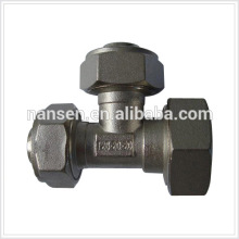 brass with nickel plated compression fitting for copper pipe