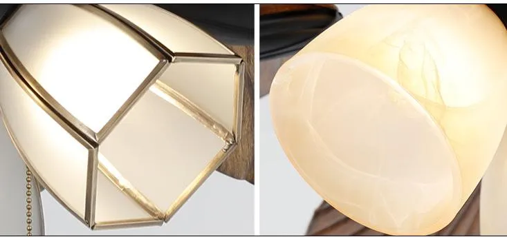 Vintage-Inspired American Fan Chandelier for Chic Living Spaces