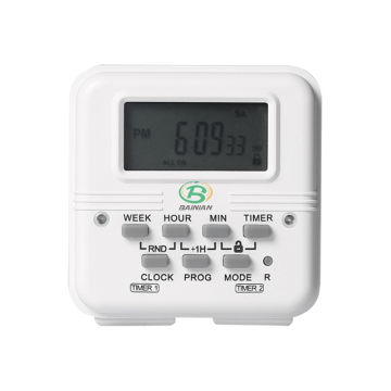 Hot Sale Dual Outlet Digital Timer for USA Market: BND-60/SU105 Two Channel Timer