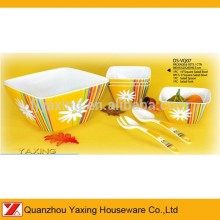 YaXing melamine 7 PCS square salad bowl set