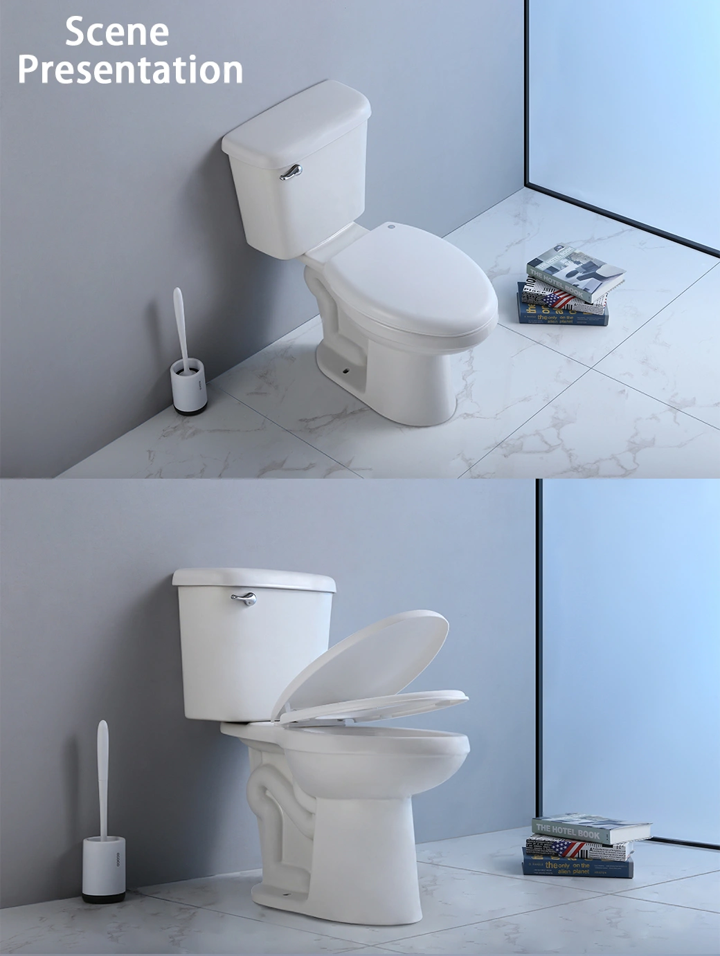 Two Piece Siphonic Water Closet Toilet Bathroom Toilet