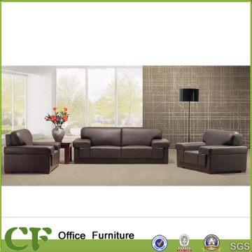 New Competitive Price Modern Living Room 3 Seater PU Sofa Set for Office Reception Room