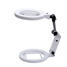 Desktop Magnifier Glass Lamp with LED Light (2X-5X) for Reading