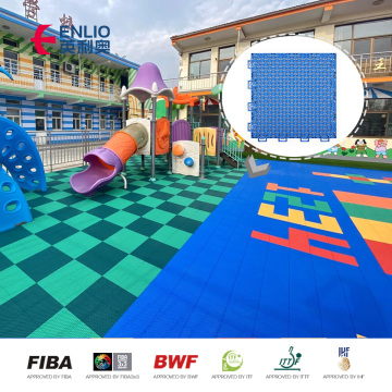 single layer PP interlock tiles for kindergarten